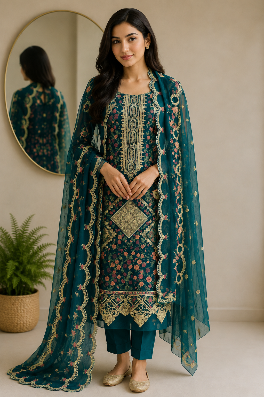 Product-Image---111 3pcs Embroidered Shafoon Suit - Image 1